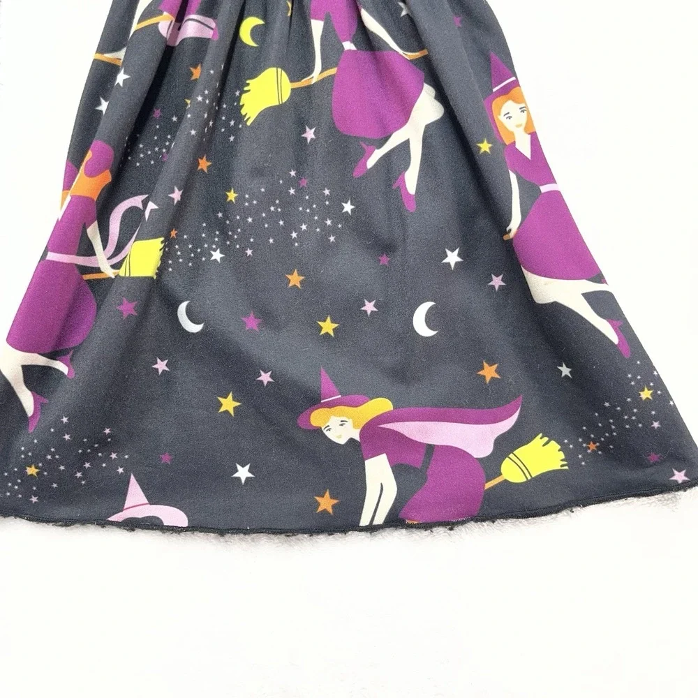 Boutique Halloween Witch Outfit Girls 6-7Y Flare Pants Coffee Basic Witch